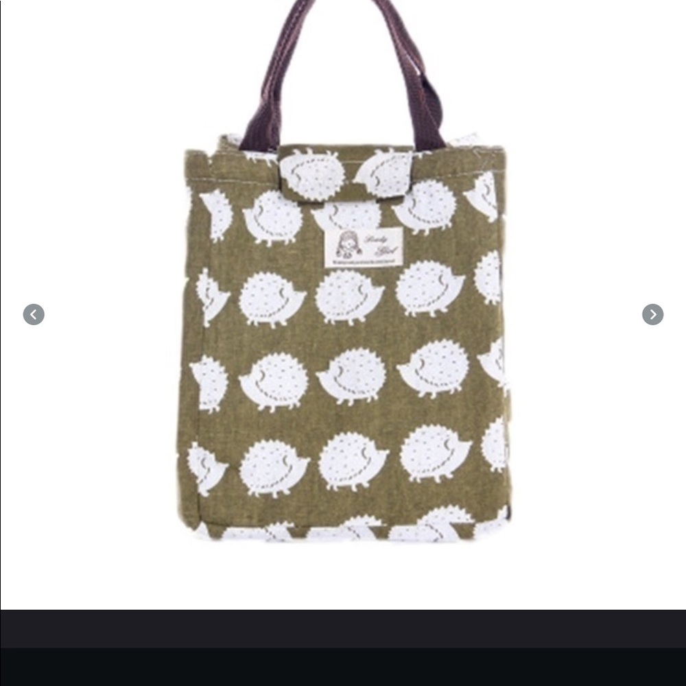 Cute hedgehog thermal tote
